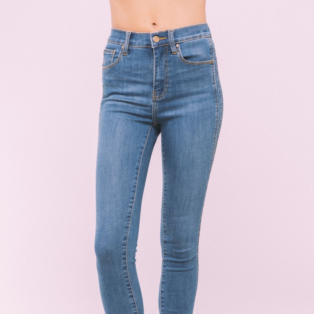 The Crescent Drive Bright Vintage Skinny Jeans